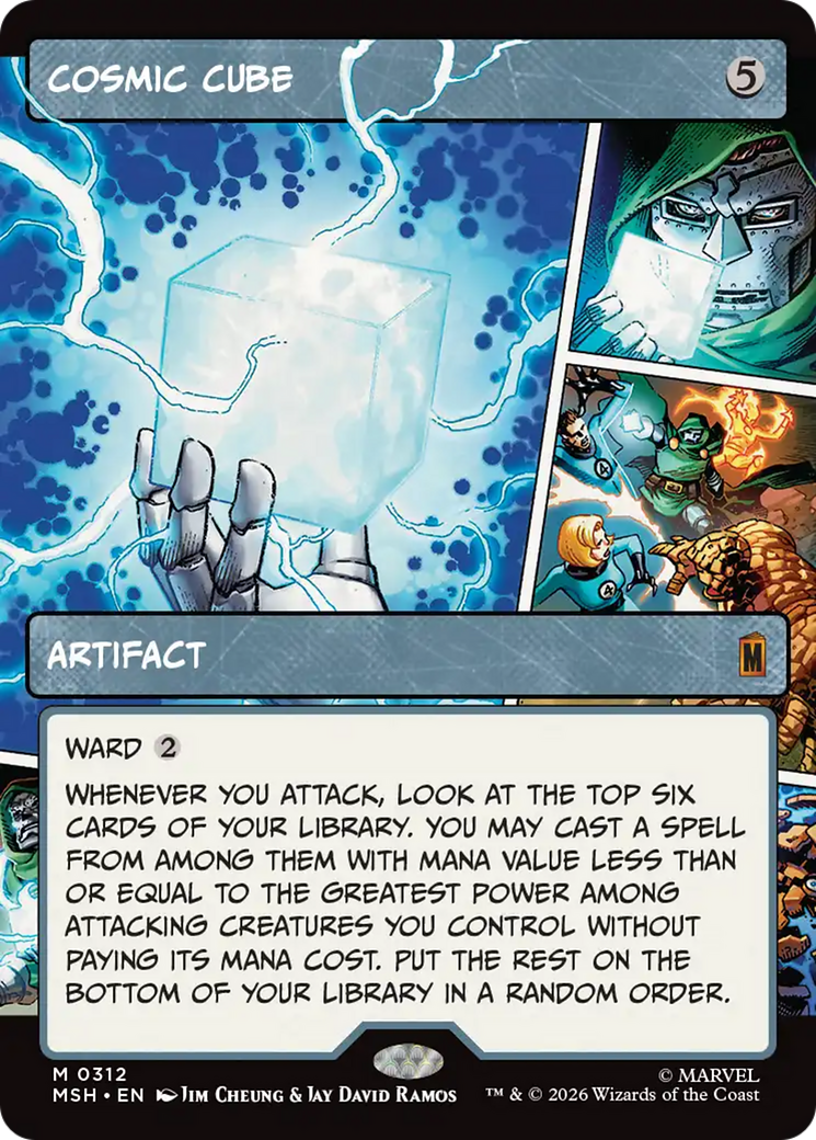 Cosmic Cube - Mythic Artifact card from Marvel Super Heroes