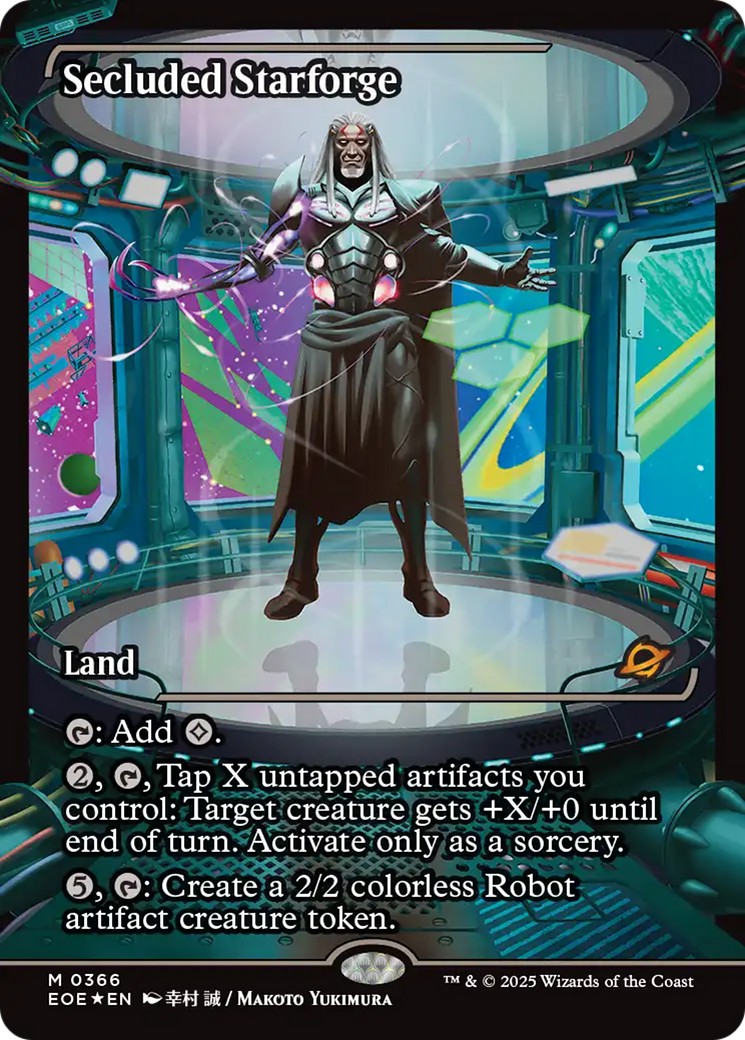 Secluded Starforge - Mythic Land card from Edge of Eternities