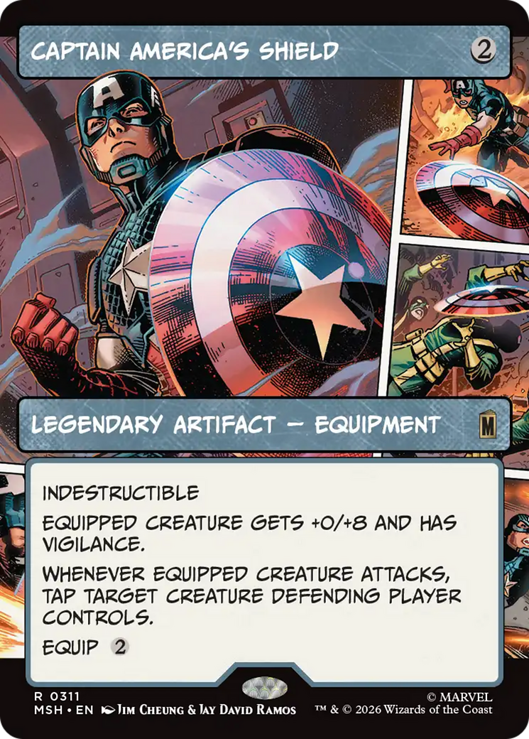 Captain America's Shield - Rare Legendary Artifact — Equipment card from Marvel Super Heroes