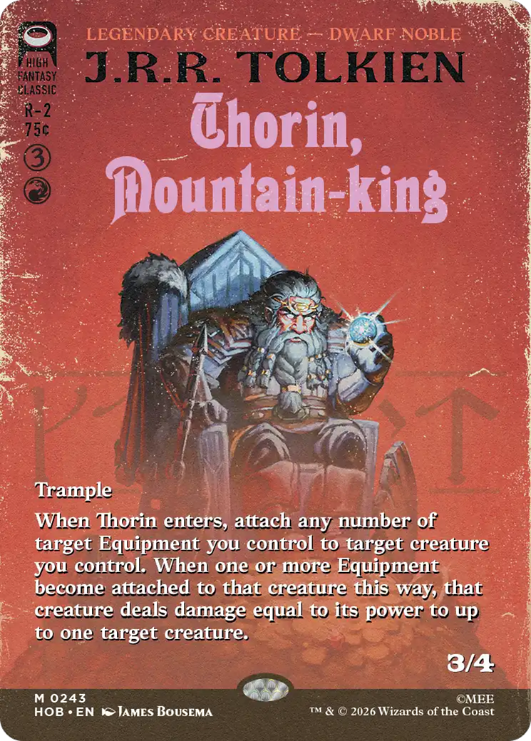 Thorin, Mountain-king - Mythic Legendary Creature — Dwarf Noble card from The Hobbit