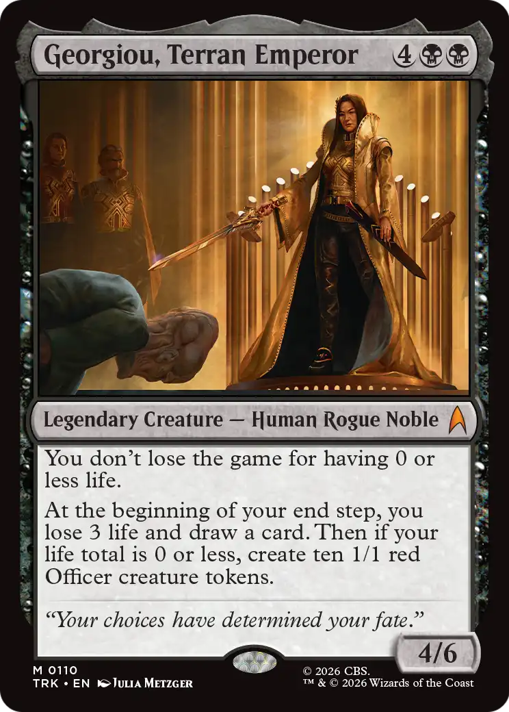 Georgiou, Terran Emperor - Mythic Legendary Creature — Human Rogue Noble card from Star Trek