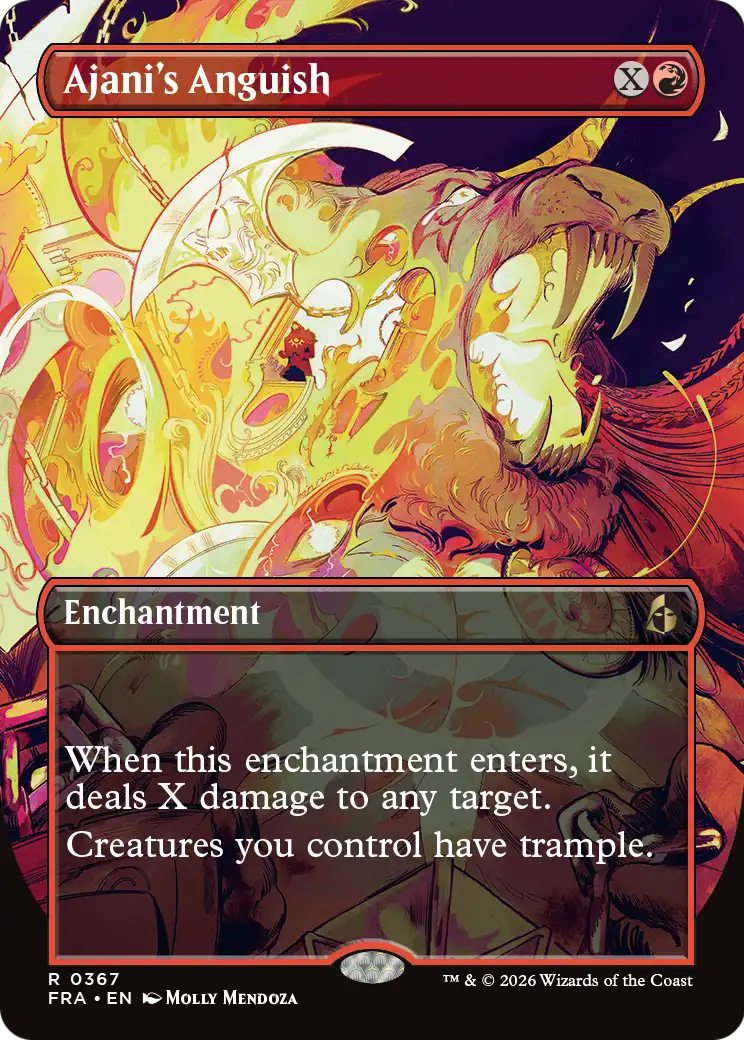 Ajani's Anguish - Rare Enchantment card from Reality Fracture