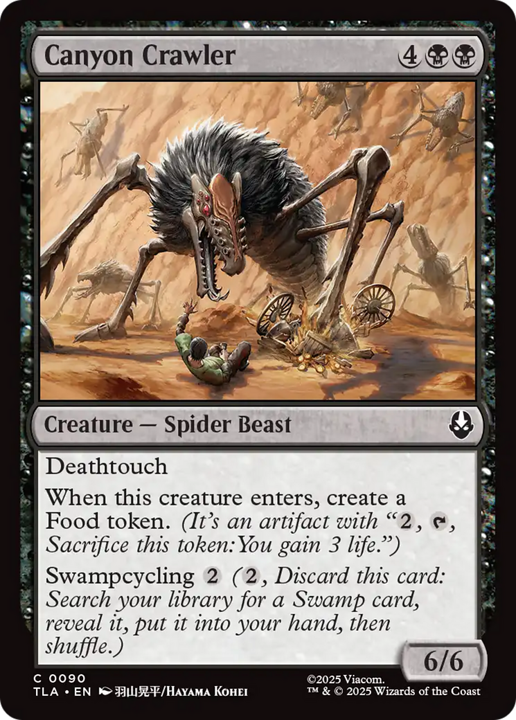 Canyon Crawler - Common Creature — Spider Beast card from Avatar: The Last Airbender