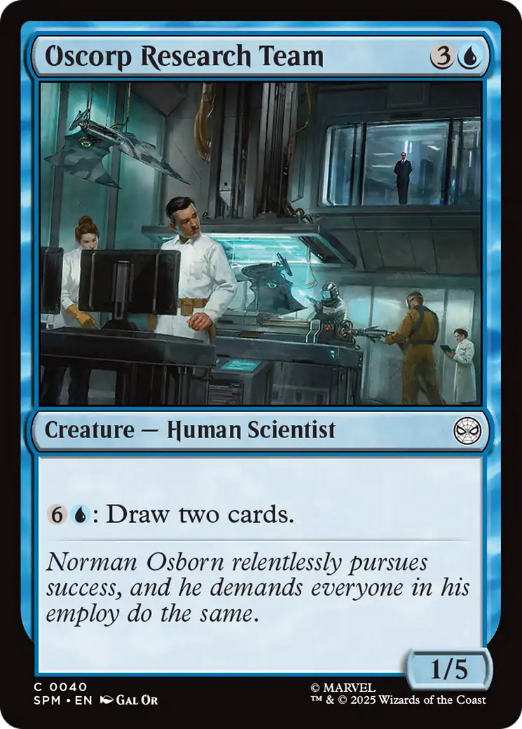 Oscorp Research Team - Common Creature — Human Scientist card from Marvel's Spider-Man