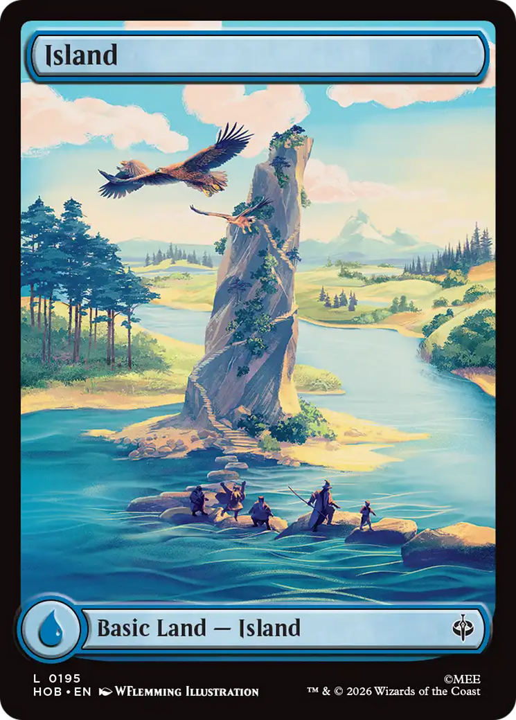 Island - Common Basic Land — Island card from The Hobbit