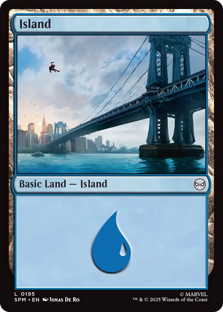 Island - Common Basic Land — Island card from Marvel's Spider-Man