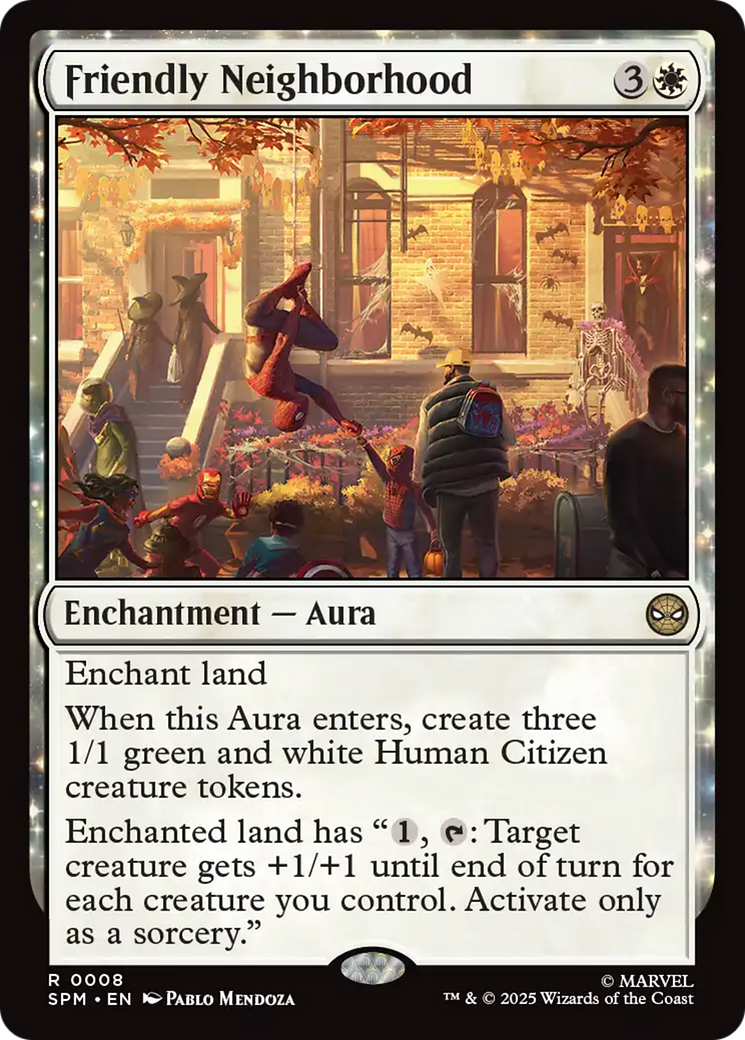Friendly Neighborhood - Rare Enchantment — Aura card from Marvel's Spider-Man