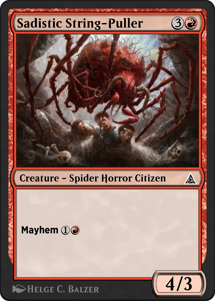Spider-Islanders - Common Creature — Spider Horror Citizen card from Through the Omenpaths