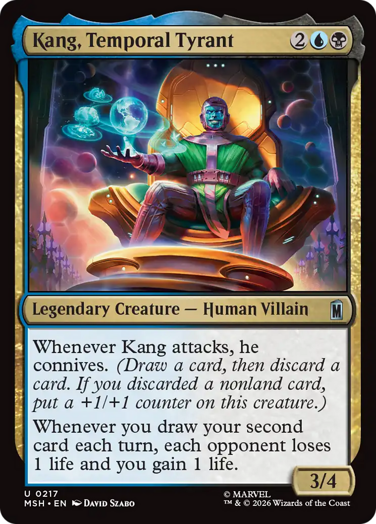 Kang, Temporal Tyrant - Uncommon Legendary Creature — Human Villain card from Marvel Super Heroes
