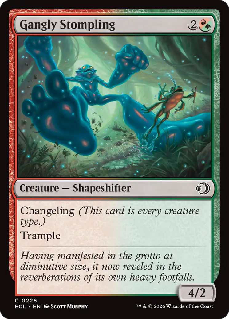 Gangly Stompling - Common Creature — Shapeshifter card from Lorwyn Eclipsed