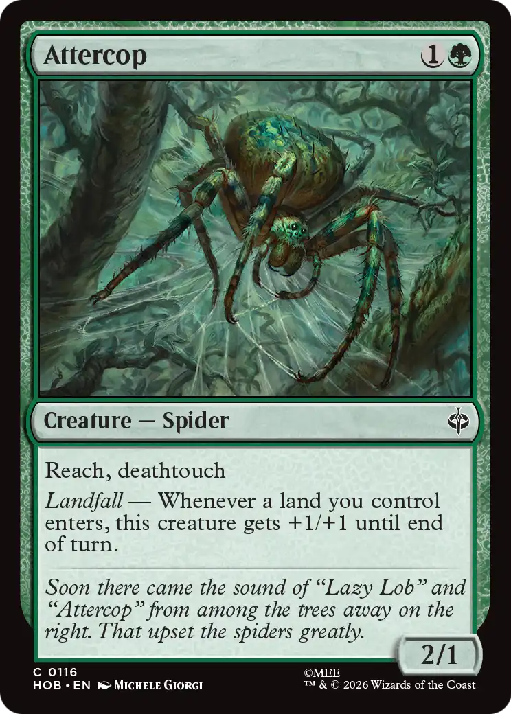 Attercop - Common Creature — Spider card from The Hobbit