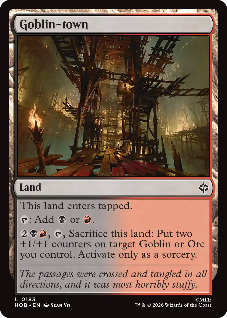 Goblin-town - Common Land card from The Hobbit