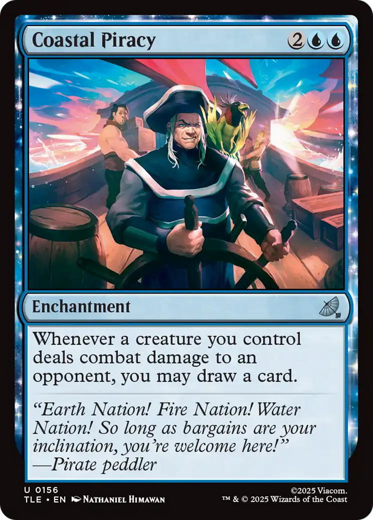 Coastal Piracy - Uncommon Enchantment card from Avatar: The Last Airbender Eternal