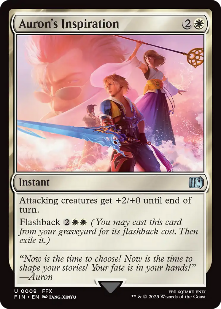 Auron's Inspiration - Uncommon Instant card from Final Fantasy
