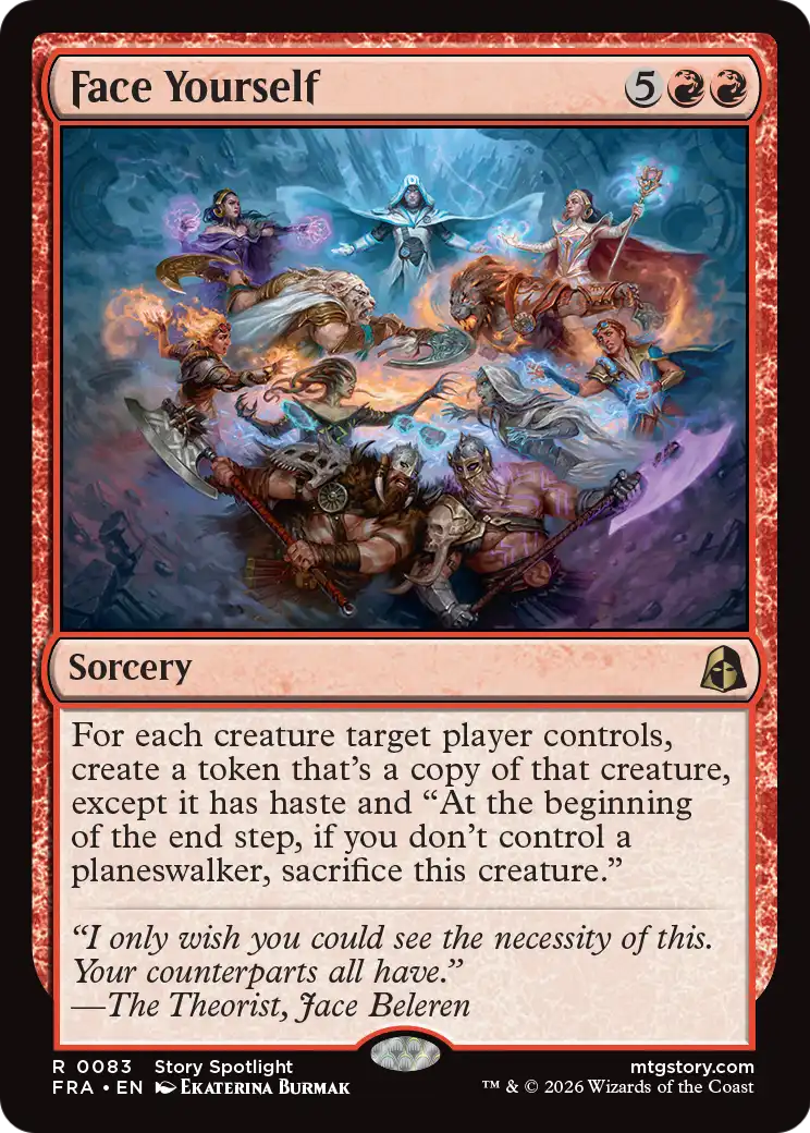 Face Yourself - Rare Sorcery card from Reality Fracture