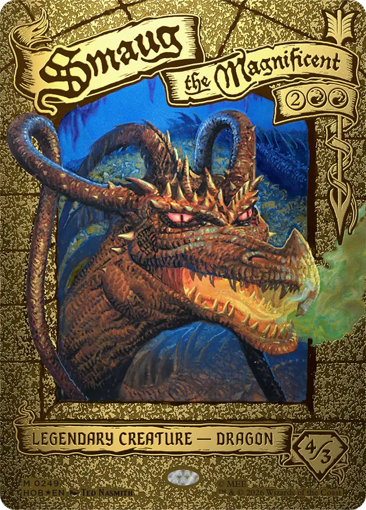 Smaug the Magnificent - Mythic Legendary Creature — Dragon card from The Hobbit