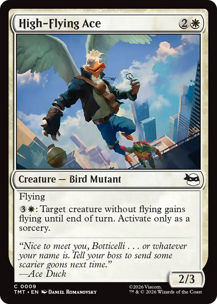 High-Flying Ace - Common Creature — Bird Mutant card from Teenage Mutant Ninja Turtles