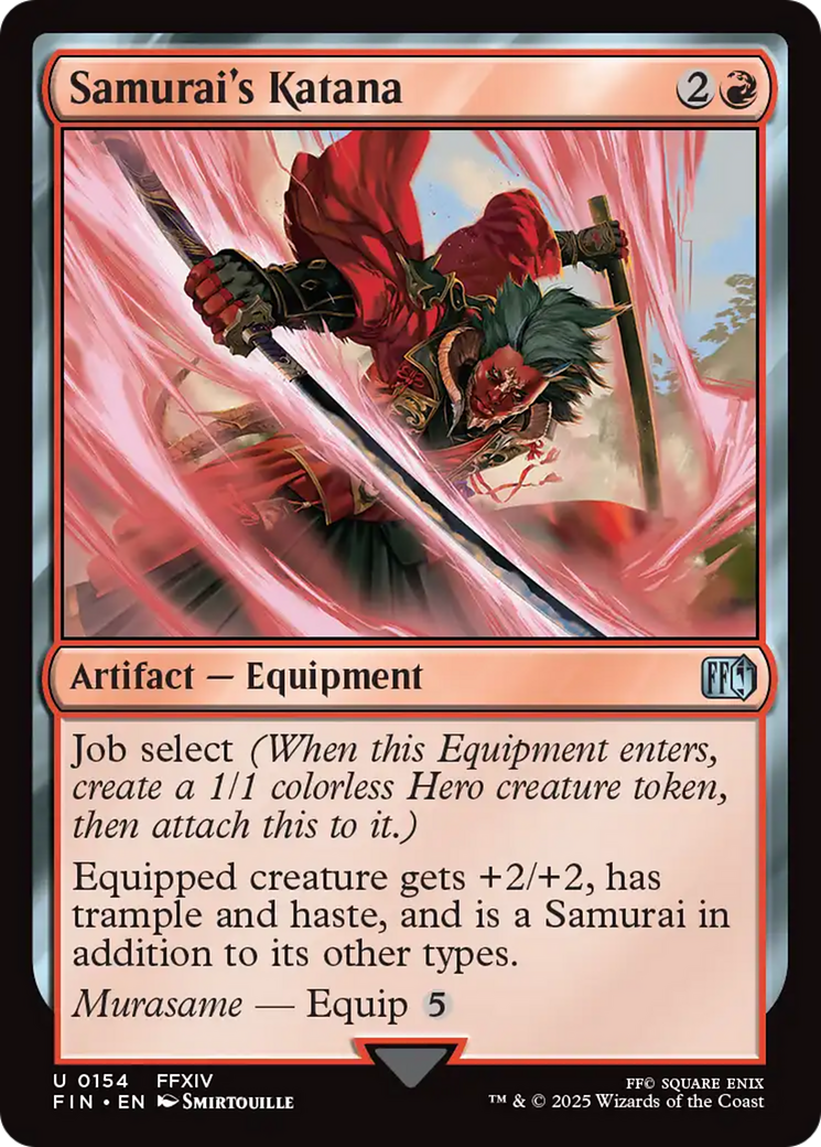 Samurai's Katana - Uncommon Artifact — Equipment card from Final Fantasy