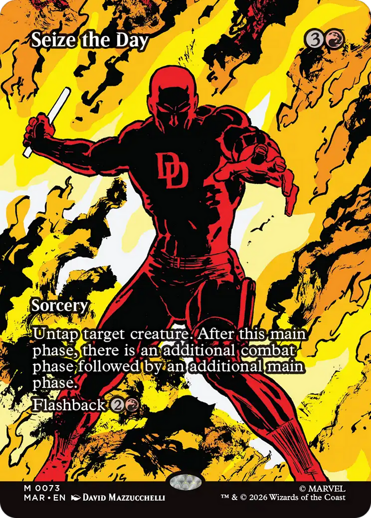 Seize the Day - Mythic Sorcery card from Marvel Universe