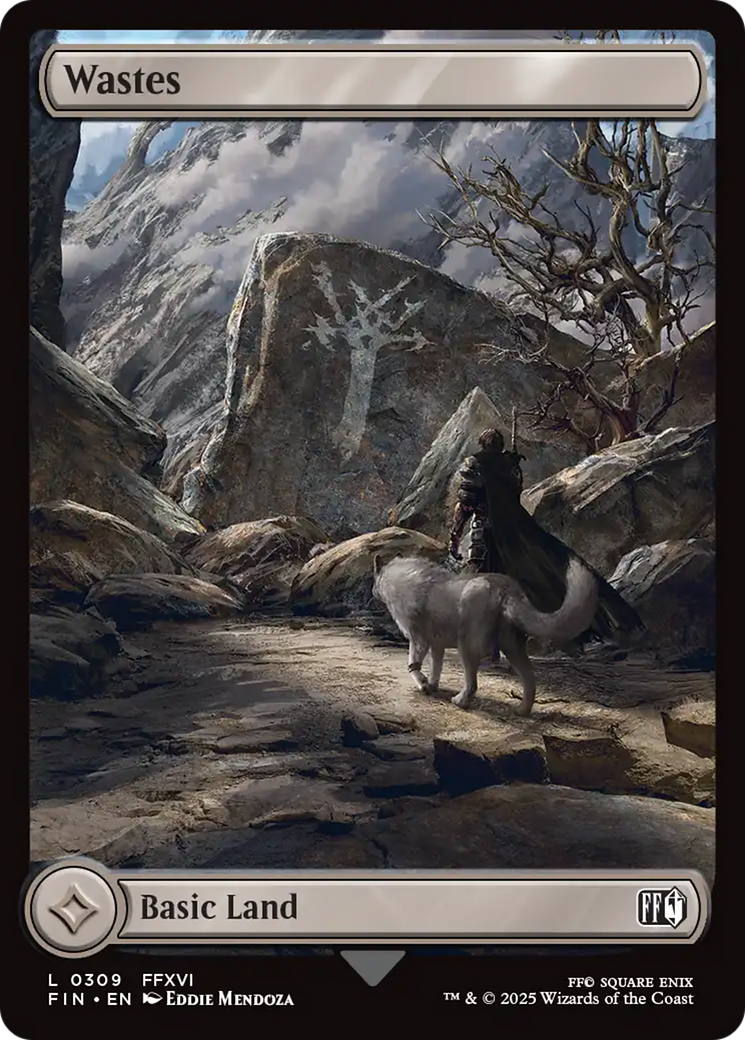 Wastes - Common Basic Land card from Final Fantasy