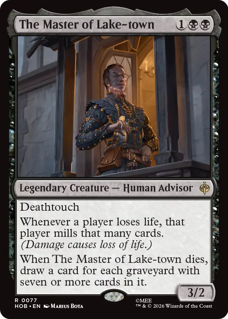 The Master of Lake-town - Rare Legendary Creature — Human Advisor card from The Hobbit
