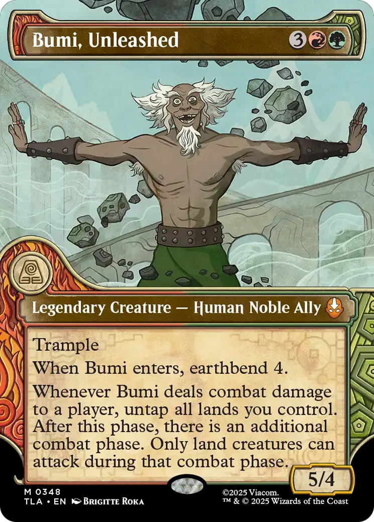 Bumi, Unleashed - Mythic Legendary Creature — Human Noble Ally card from Avatar: The Last Airbender