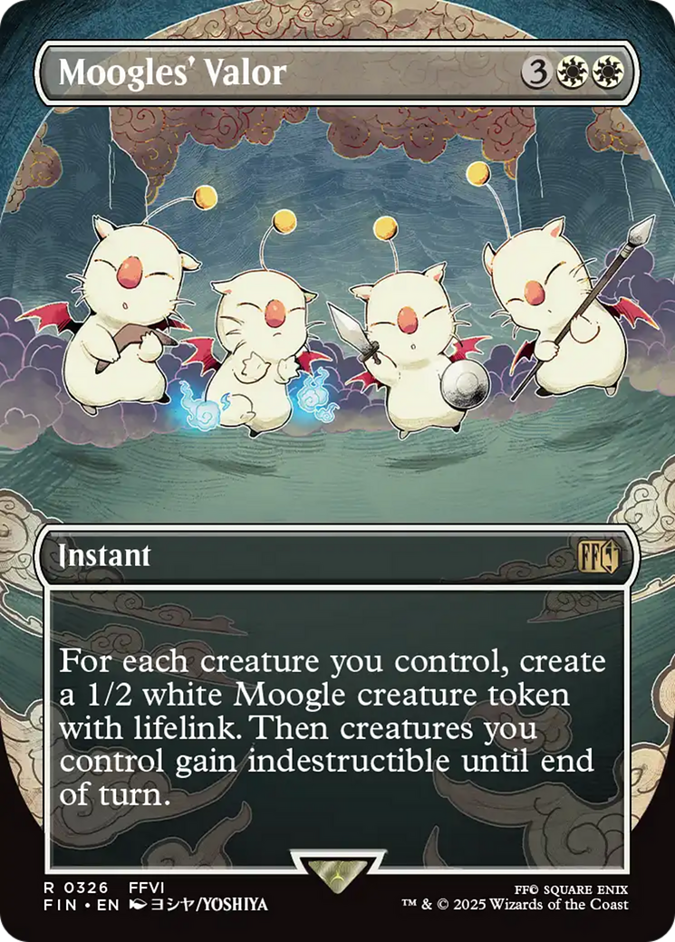 Moogles' Valor - Rare Instant card from Final Fantasy
