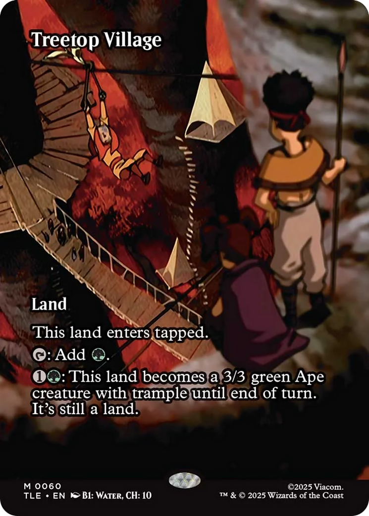 Treetop Village - Mythic Land card from Avatar: The Last Airbender Eternal