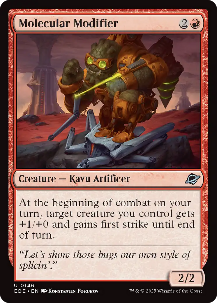 Molecular Modifier - Uncommon Creature — Kavu Artificer card from Edge of Eternities