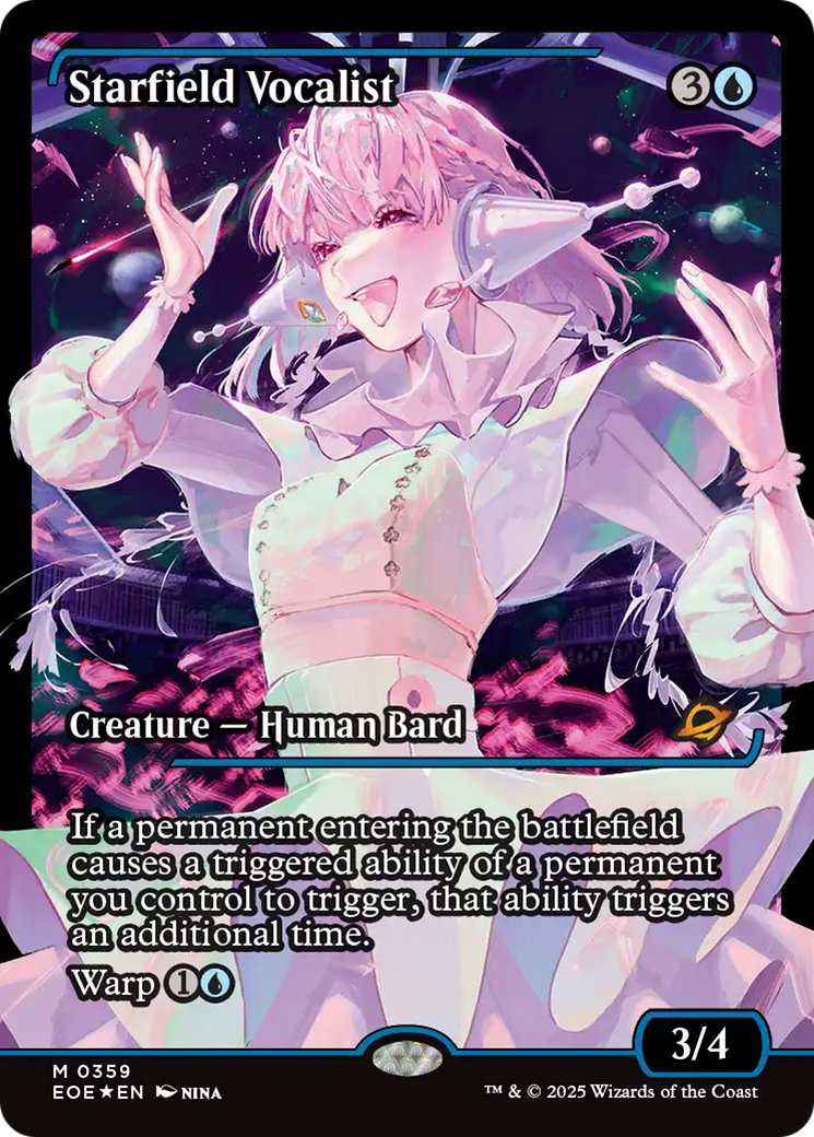 Starfield Vocalist - Mythic Creature — Human Bard card from Edge of Eternities