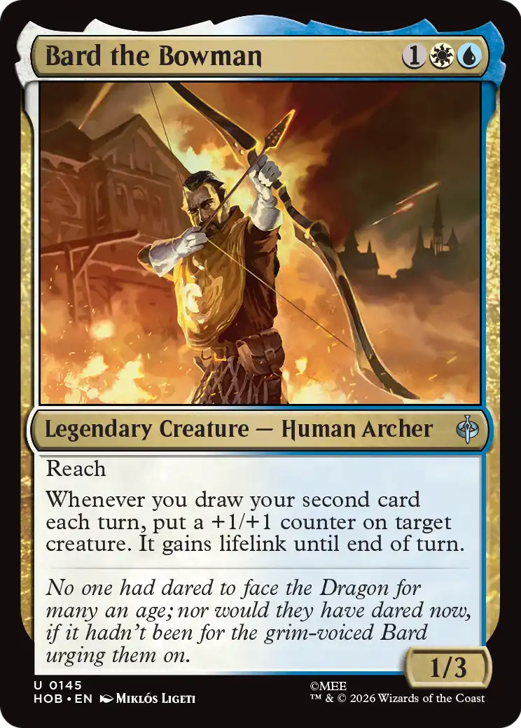 Bard the Bowman - Uncommon Legendary Creature — Human Archer card from The Hobbit