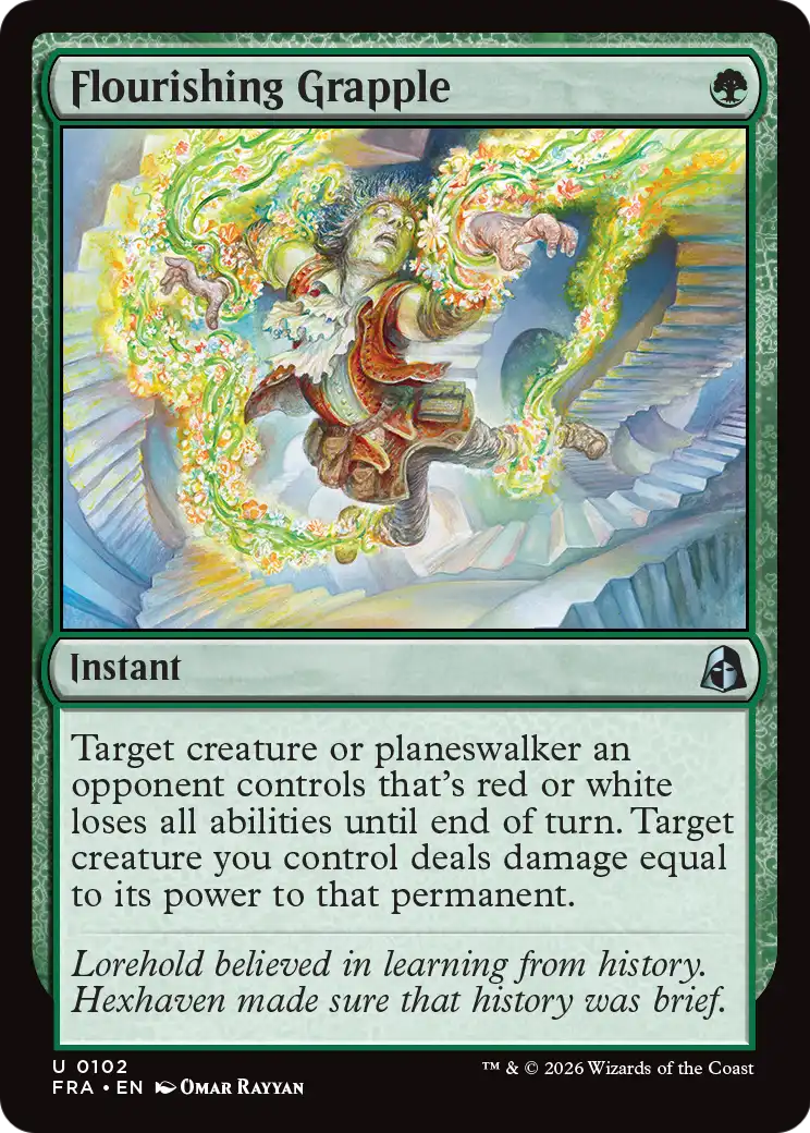 Flourishing Grapple - Uncommon Instant card from Reality Fracture