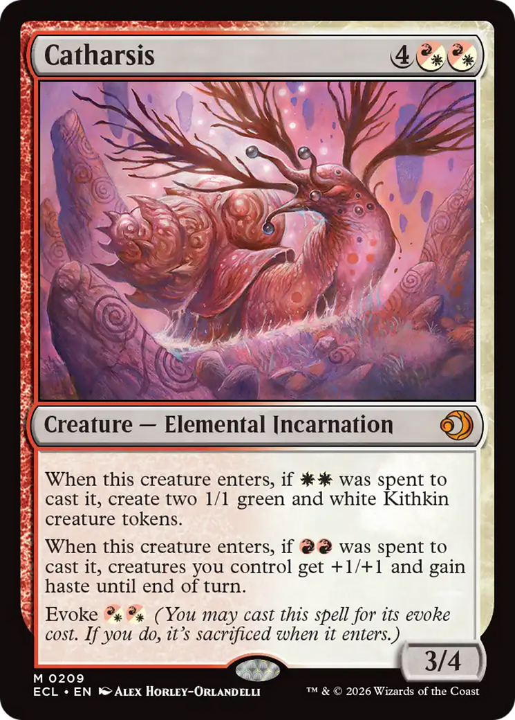 Catharsis - Mythic Creature — Elemental Incarnation card from Lorwyn Eclipsed
