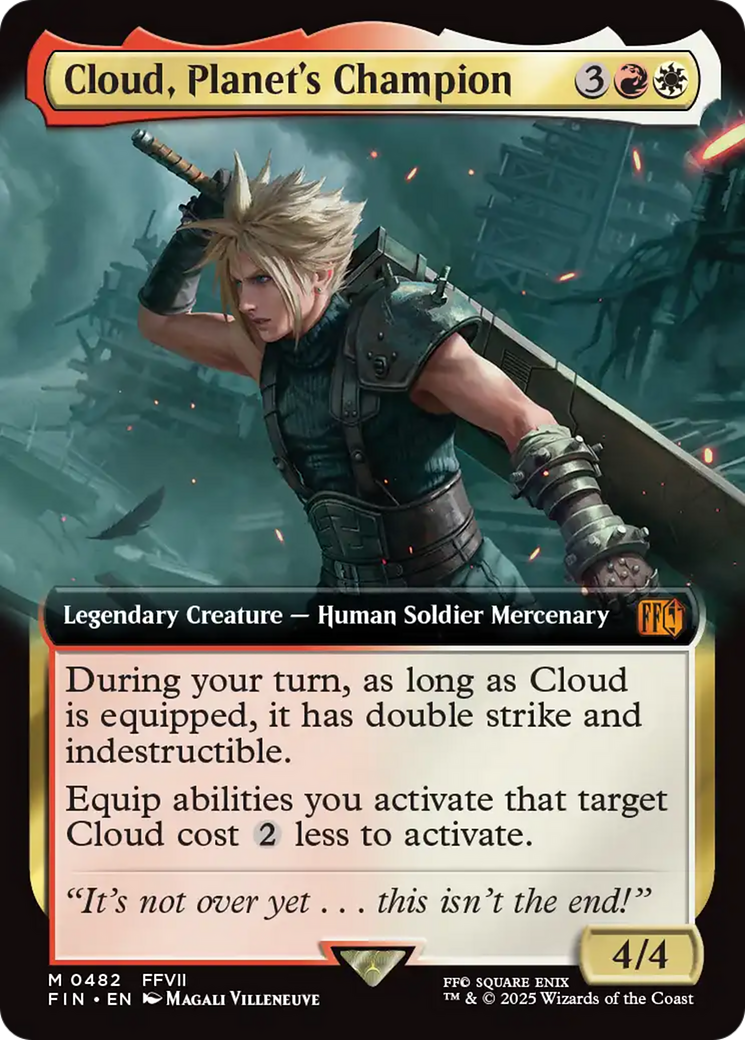 Cloud, Planet's Champion - Mythic Legendary Creature — Human Soldier Mercenary card from Final Fantasy