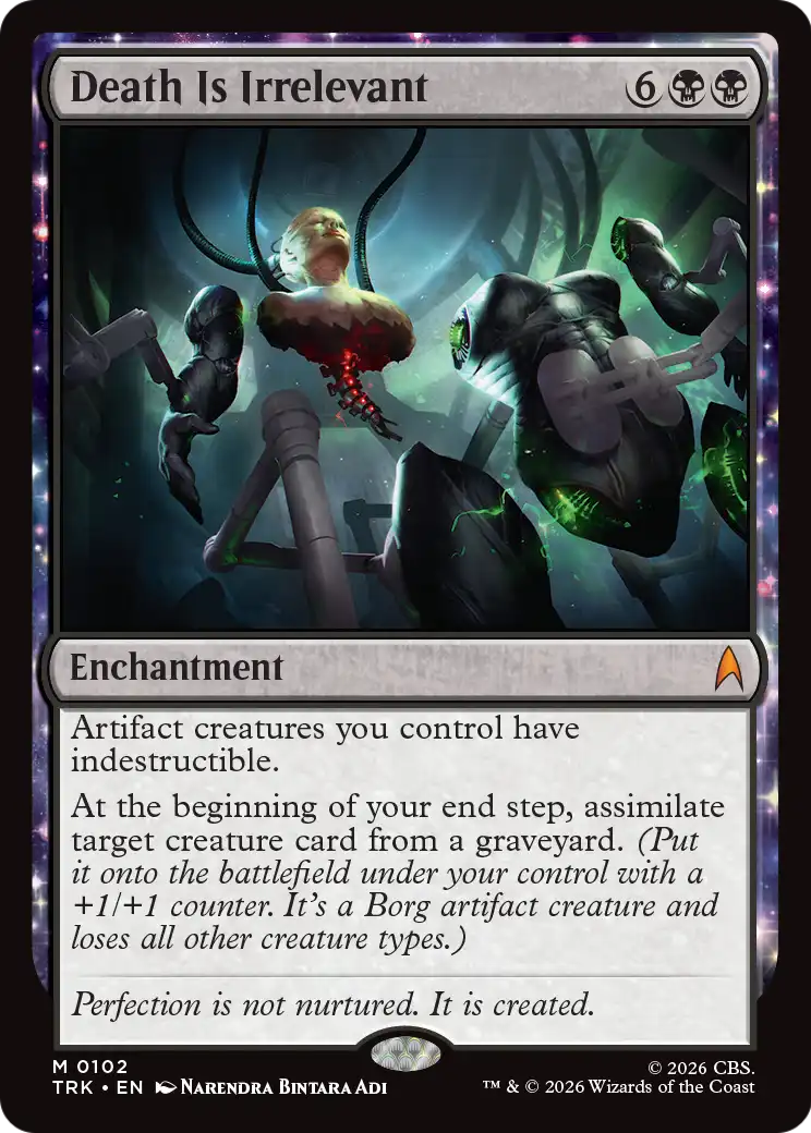 Death Is Irrelevant - Mythic Enchantment card from Star Trek