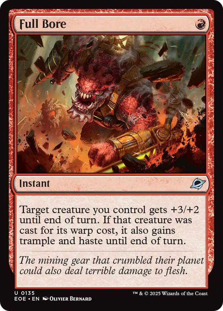 Full Bore - Uncommon Instant card from Edge of Eternities