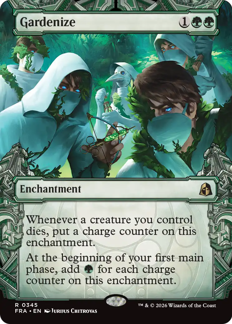 Gardenize - Rare Enchantment card from Reality Fracture