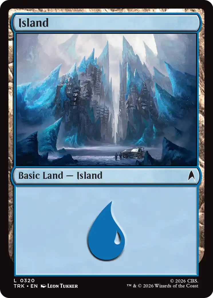Island - Common Basic Land — Island card from Star Trek