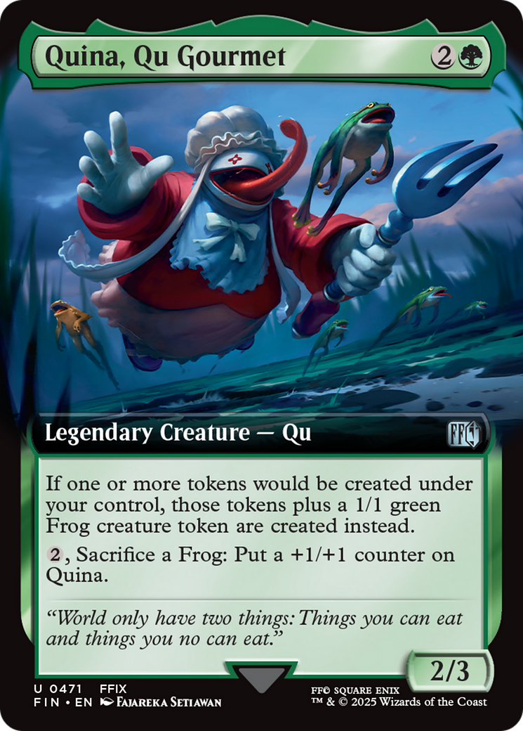 Quina, Qu Gourmet - Uncommon Legendary Creature — Qu card from Final Fantasy