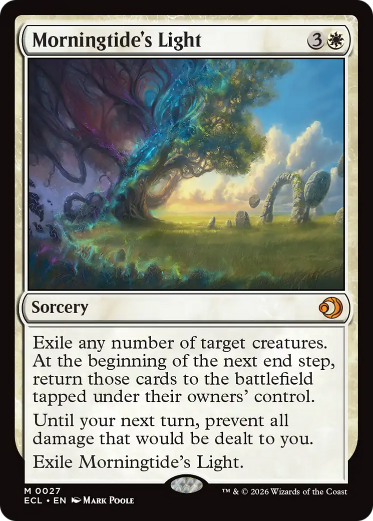 Morningtide's Light - Mythic Sorcery card from Lorwyn Eclipsed