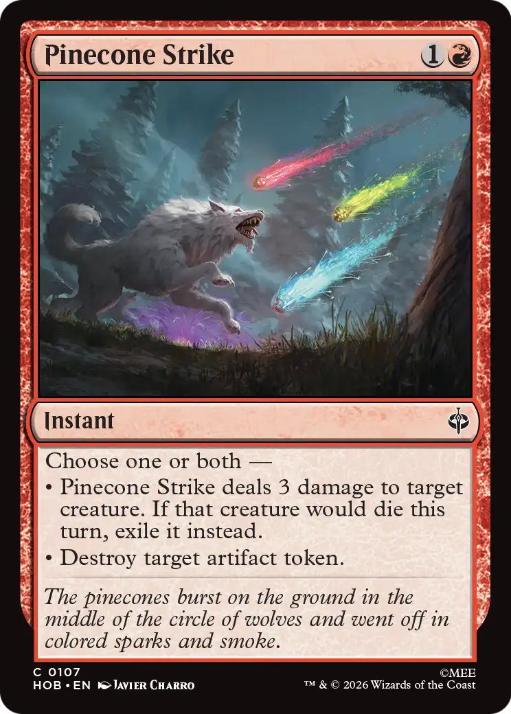 Pinecone Strike - Common Instant card from The Hobbit