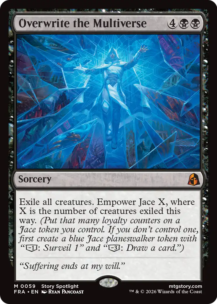Overwrite the Multiverse - Mythic Sorcery card from Reality Fracture