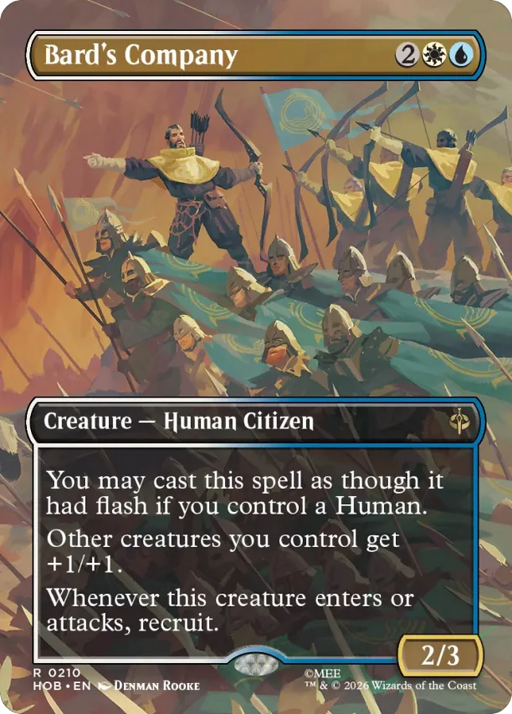 Bard's Company - Rare Creature — Human Citizen card from The Hobbit