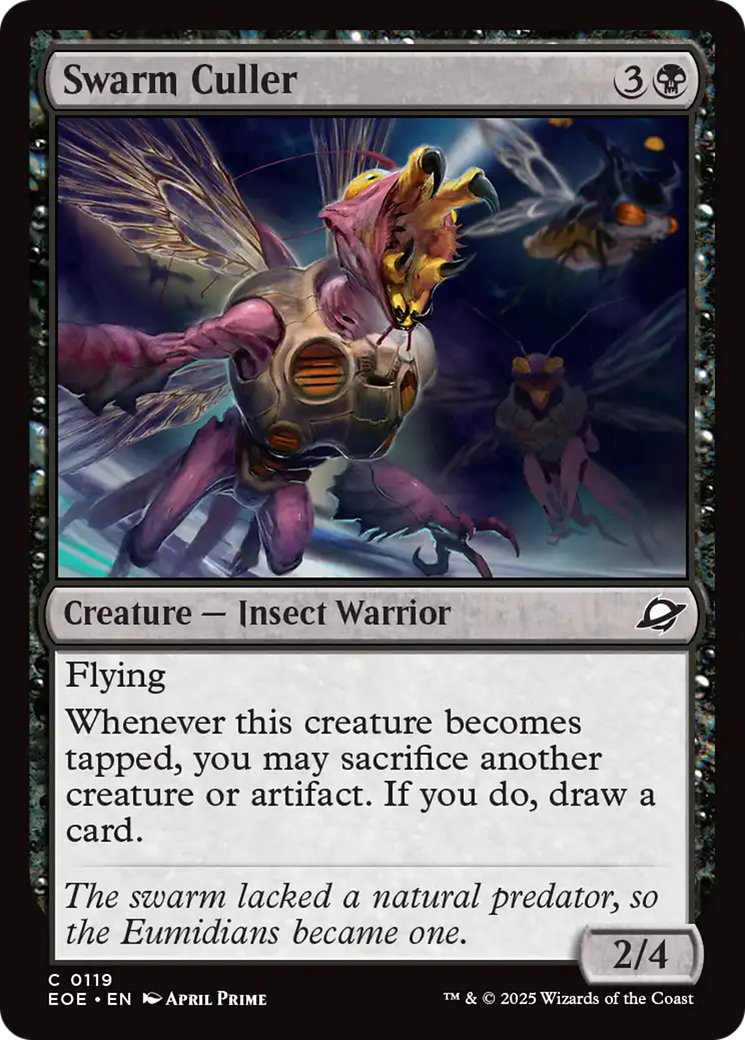 Swarm Culler - Common Creature — Insect Warrior card from Edge of Eternities
