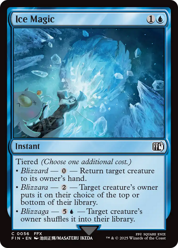 Ice Magic - Common Instant card from Final Fantasy