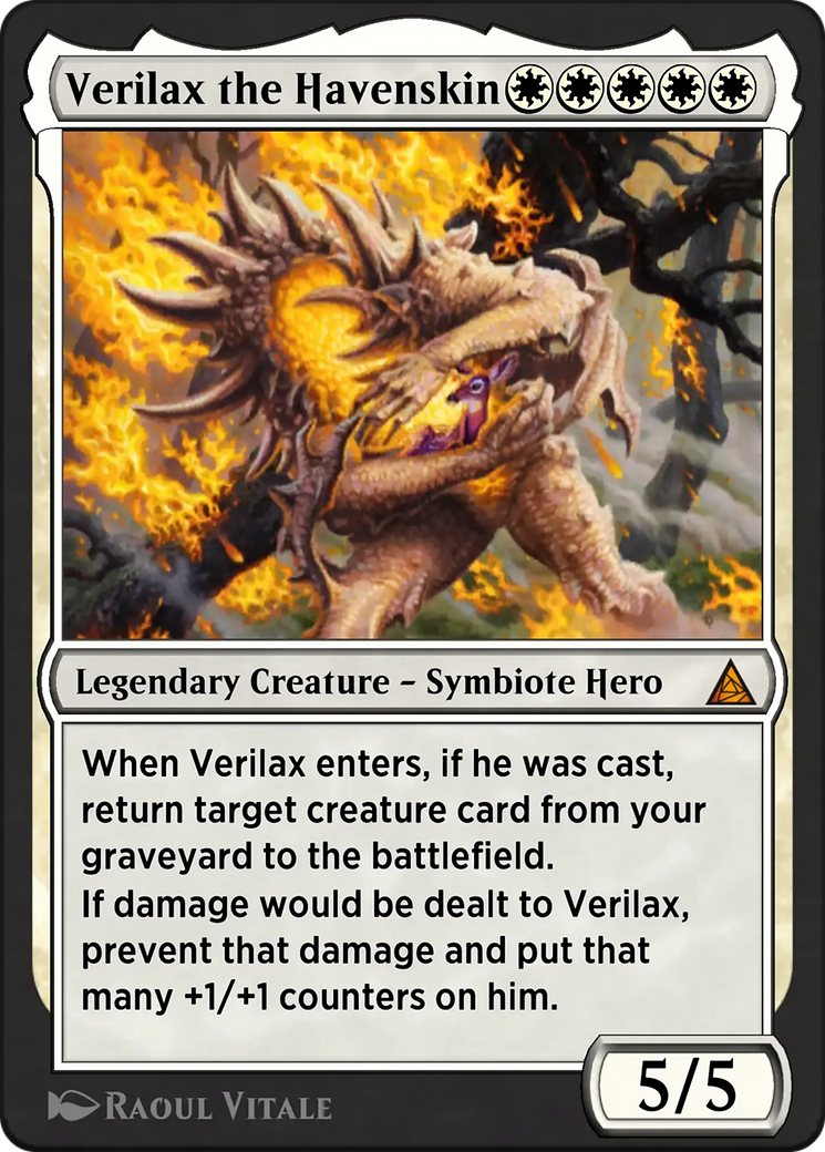 Anti-Venom, Horrifying Healer - Mythic Legendary Creature — Symbiote Hero card from Through the Omenpaths