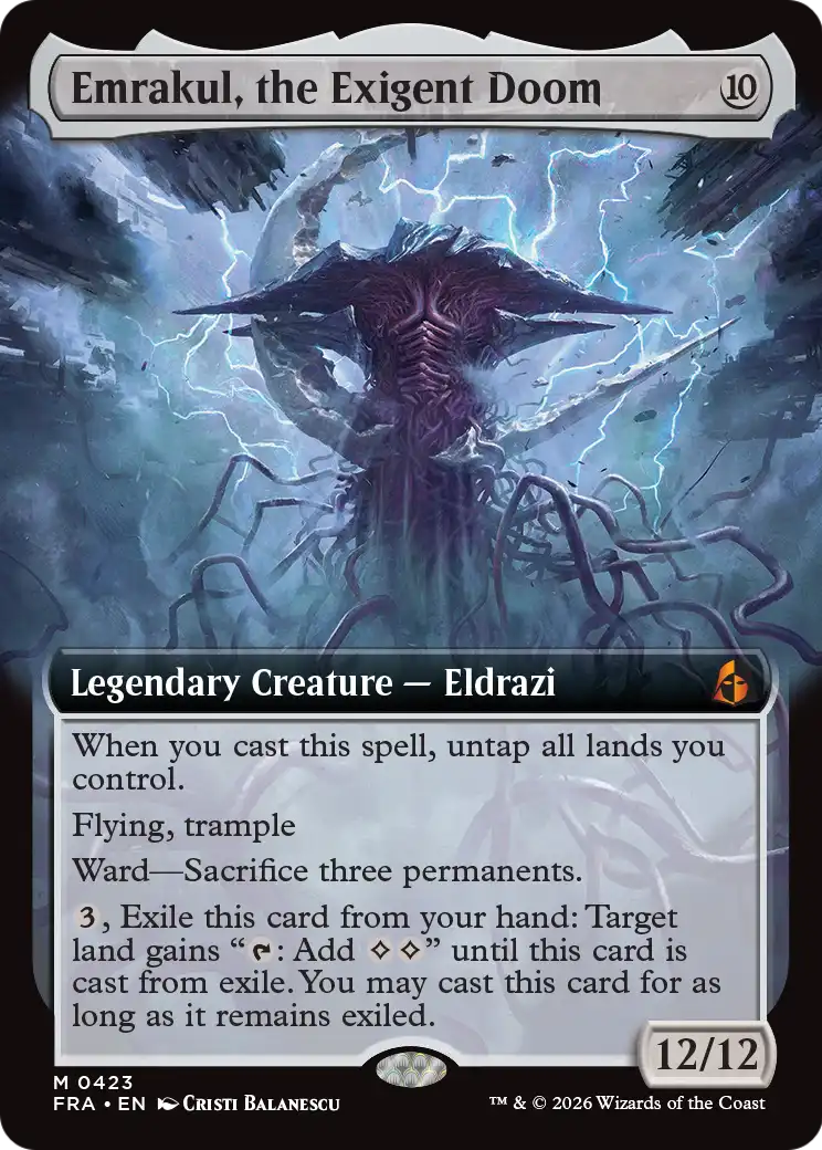 Emrakul, the Exigent Doom - Mythic Legendary Creature — Eldrazi card from Reality Fracture