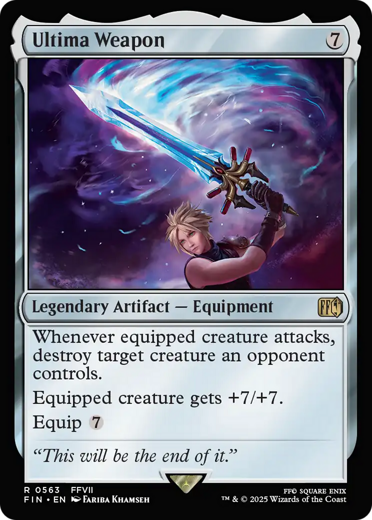 Ultima Weapon - Rare Legendary Artifact — Equipment card from Final Fantasy