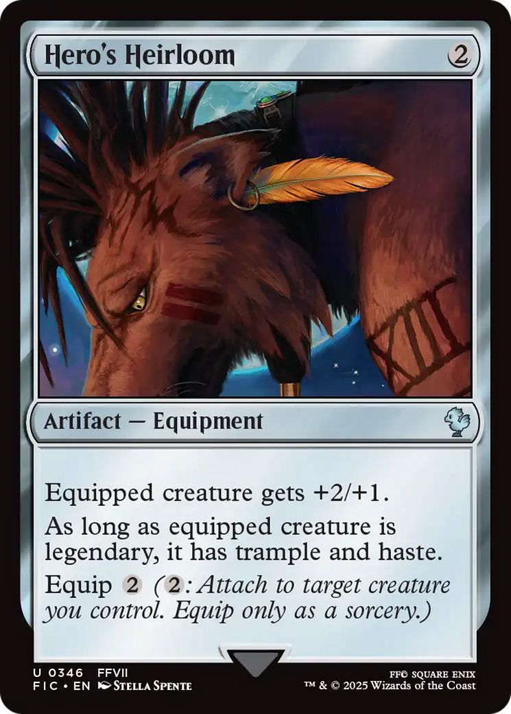 Hero's Heirloom - Uncommon Artifact — Equipment card from Final Fantasy Commander