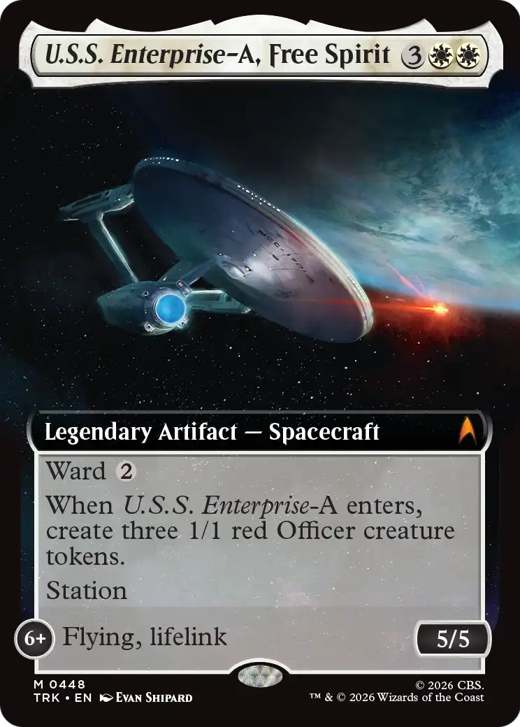 U.S.S. Enterprise-A, Free Spirit - Mythic Legendary Artifact — Spacecraft card from Star Trek